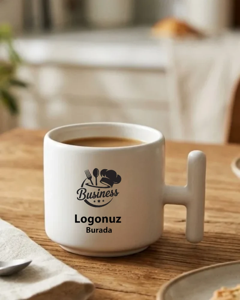 T Kulplu Kupa Beyaz 1